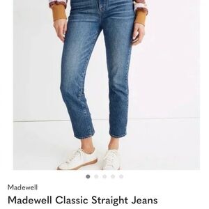 Madewell Straight-Leg Jeans in Medium Blue Wash